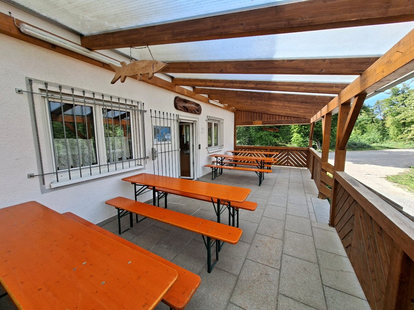 Fischerhuette Terrasse